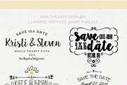 Save The Date Card Overlay Templates, an Invitation Template by cardcandy (Thumbnail 1 of 5)