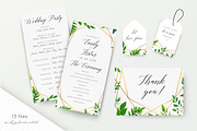 Wedding collection - Greenery gold, an Invitation Template by Alewiena (Thumbnail 3 of 4)