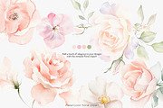 blush elegance floral clipart png, a Decorative Illustration by Patishop Art (Thumbnail 2 of 8)
