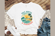 Retro Summer Salt Water and Sunshine, an Illustration by Sublimation Artist (Thumbnail 3 of 9)