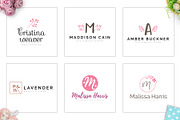 70 Elegant Floral Logo Bundle, a Branding & Logo Template by XpertgraphicD (Thumbnail 12 of 16)
