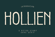 Hollien Stamp Sans Serif, a Sans Serif Font by Maulana Creative (Thumbnail 1 of 8)