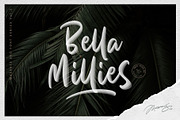 Bella Millies, a Script Font by Masanis (Thumbnail 1 of 14)