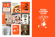 Pizza and Pasta Illustrations, a Food Illustration by AnnArt (Thumbnail 4 of 11)