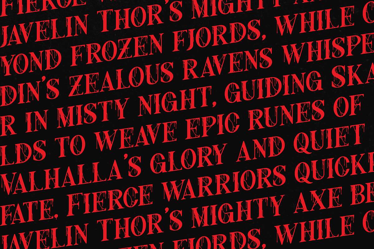 Nothing Inside | Horror Typeface, a Serif Font by Denustudios (Photo 4 of 12)