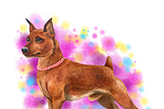 Watercolor Dogs Mega Big Bundle, an Illustration by Dneprstock (Thumbnail 46 of 60)