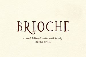 Brioche Rustic Serif Font Family