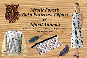 Mystic Forest Set, a Pattern Graphic by Elatedowl (Thumbnail 1 of 18)