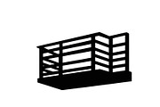 Vintage Balcony Silhouette Bundle, a Graphic by hafijul (Thumbnail 1 of 8)