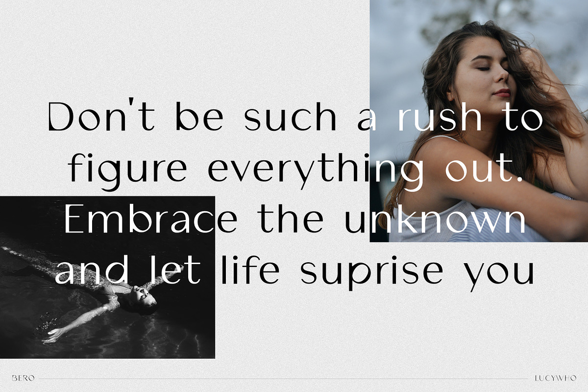 BERO Modern Unique Typeface, a Sans Serif Font by lucywho.studio (Photo 2 of 15)