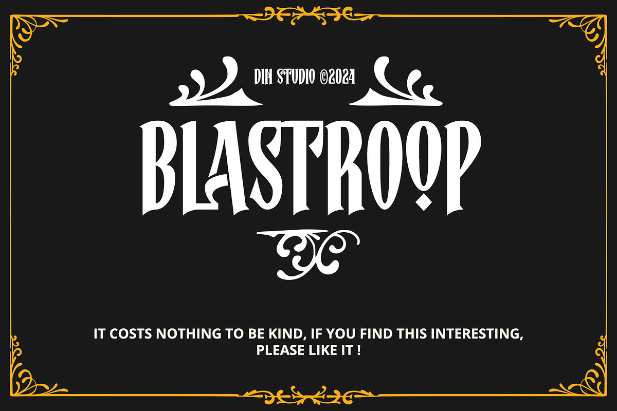 Blastroop, a Symbol Font by Vintage Division (Photo 15 of 15)