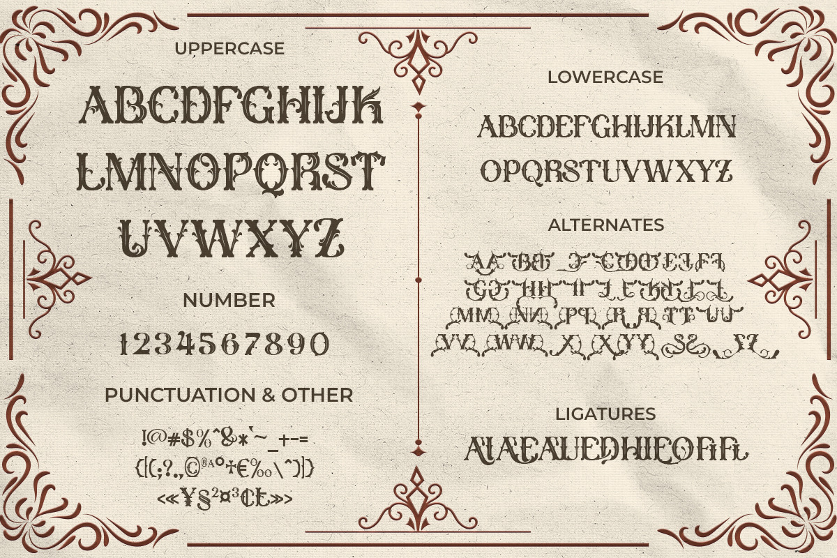 Royal Archduke - Victorian Vintage, a Serif Font by Qweera Studio (Photo 7 of 12)