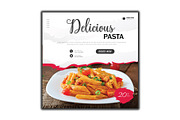 Pasta Flyer Design Template, a Flyer Template by YUDesignStore (Thumbnail 1 of 6)