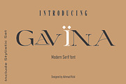 Gavina, a Serif Font by AleraStudio (Thumbnail 1 of 7)