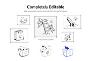 Summer and Beach Doodles Set, an Outline Icon by Prosymbols (Thumbnail 3 of 7)