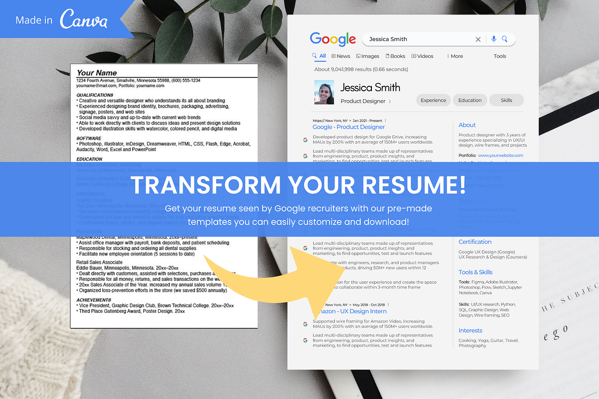 Google Resume Template 2026 ATS CV, a Resume Template by SocialMediaTemplate (Photo 3 of 7)
