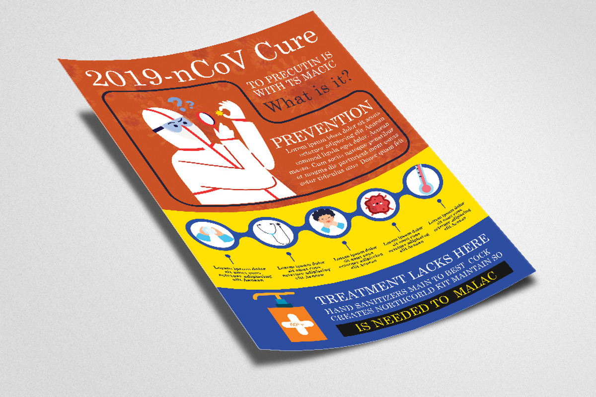Corona virus Prevention Flyer, a Flyer Template by Business Flyers (Photo 2 of 2)