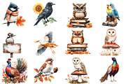 Autumn Birds Clipart, an Illustration by Designworld (Thumbnail 2 of 5)