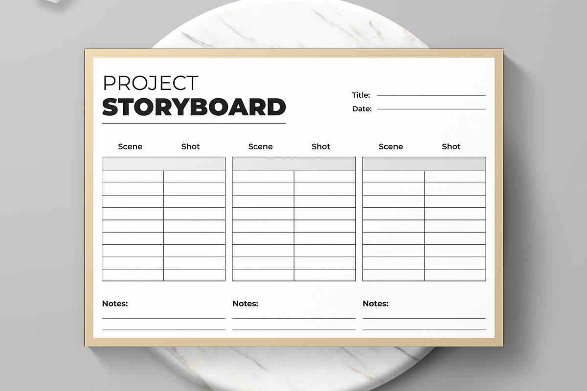Storyboard Template, a Stationery Template by MightyDesign (Photo 3 of 6)