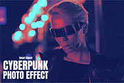 Cyberpunk Photo Effect, a Layer Style Add-On by alexdndz (Thumbnail 1 of 2)