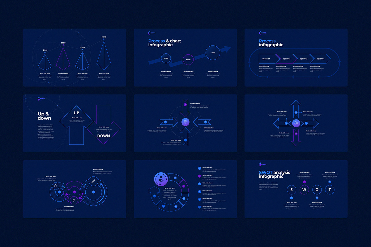 CRYPTO Keynote Template, a Presentation Template by ShapeSlide (Photo 10 of 17)