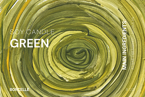 Modern Green Abstract Artwork