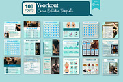 Health & Fitness Bundle -Canva Posts, a Social Media Template by Viral Content Design (Thumbnail 4 of 19)