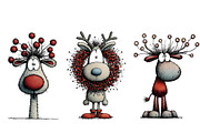 Christmas Deer clipart, an Illustration by Designworld (Thumbnail 3 of 3)