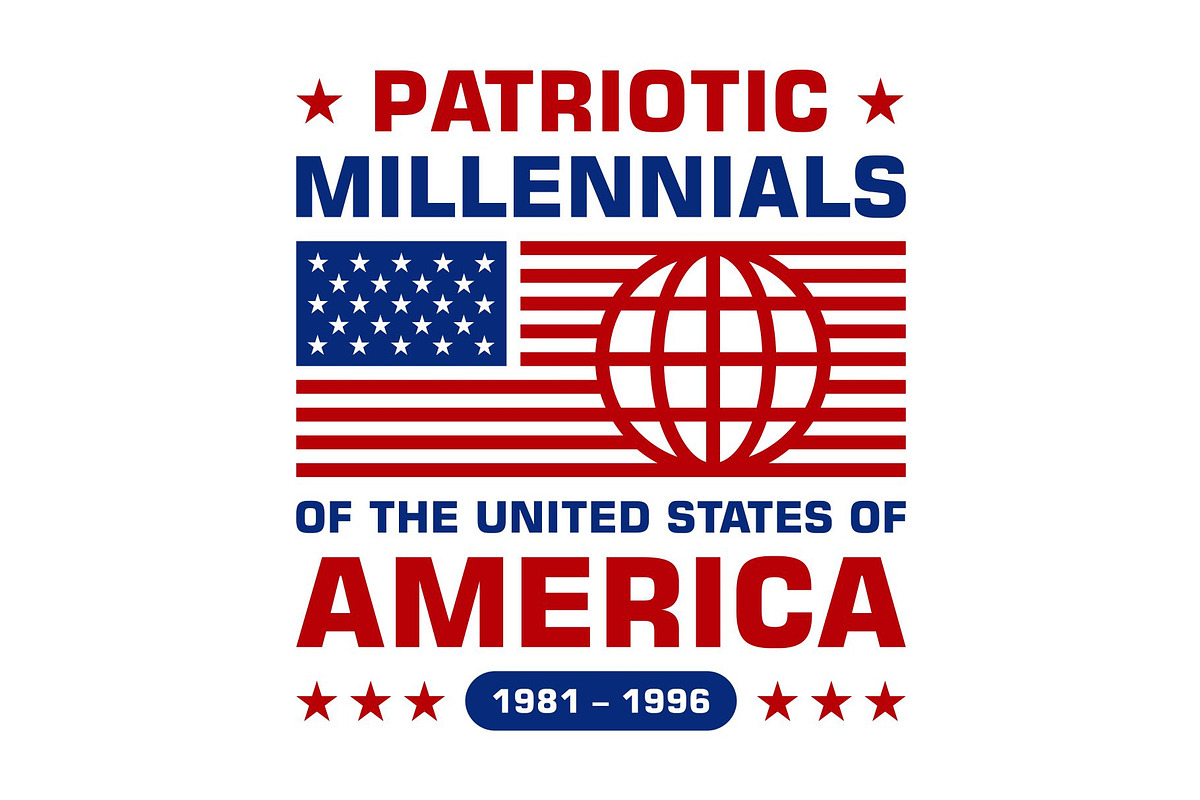 Patriotic American Flag Label Design, a Design Template by Buqancreative