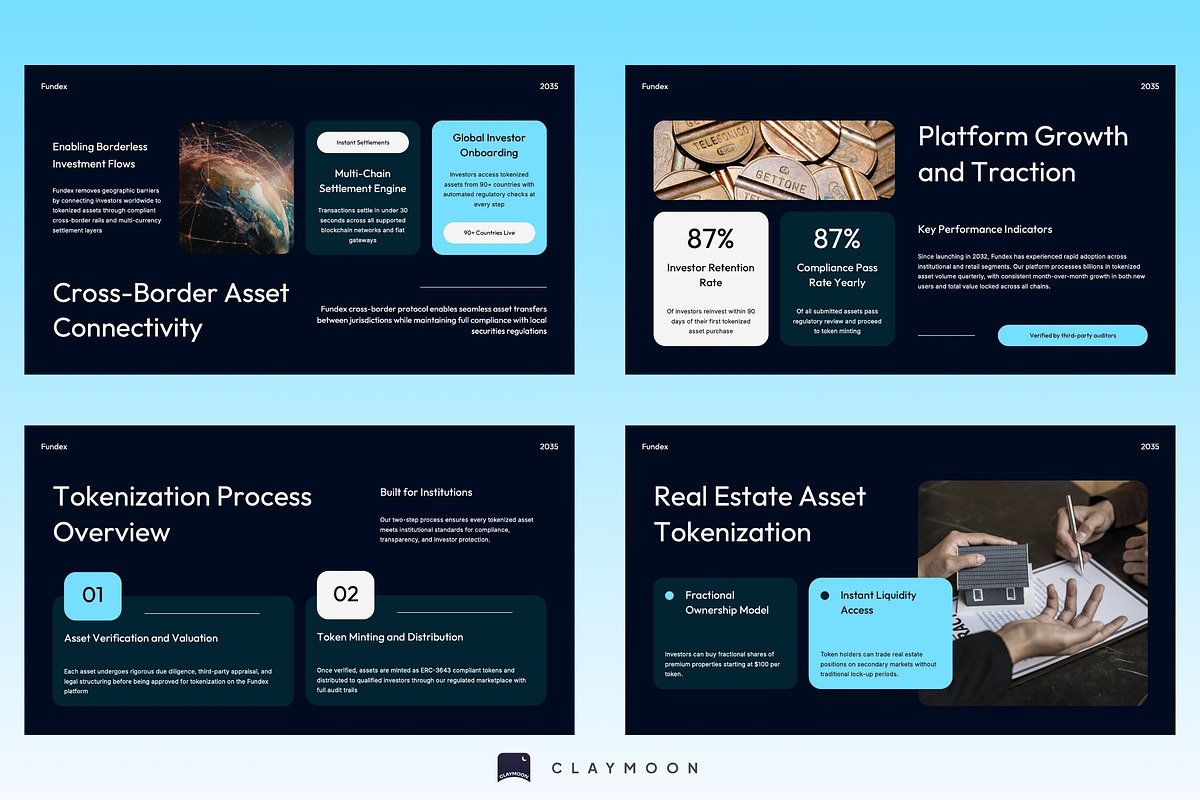 RWA Tokenization Pitch Deck, a Presentation Template by Claymoon Lab (Photo 5 of 7)