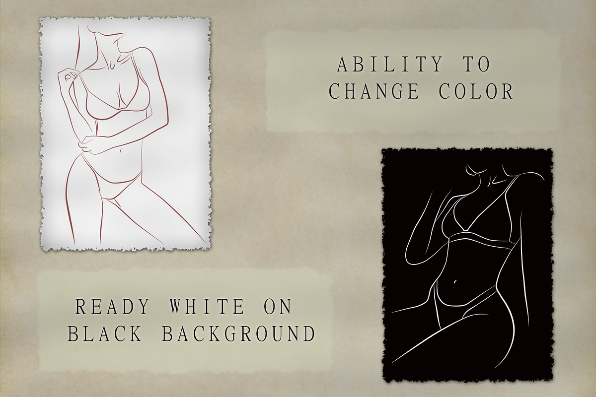 Body line art, a Person Illustration by Vinegret -Shop (Photo 3 of 8)