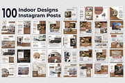 Indoor posts | 100 Posts | Instagram, a Social Media Template by Mohammad Sarfaraz (Thumbnail 1 of 18)