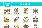 Set line icons of business, a Duotone Icon by motorama (Thumbnail 1 of 2)