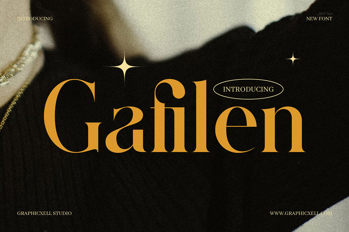 Gafilen Elegant Serif Font, a Serif Font by Graphicxell (Photo 1 of 8)