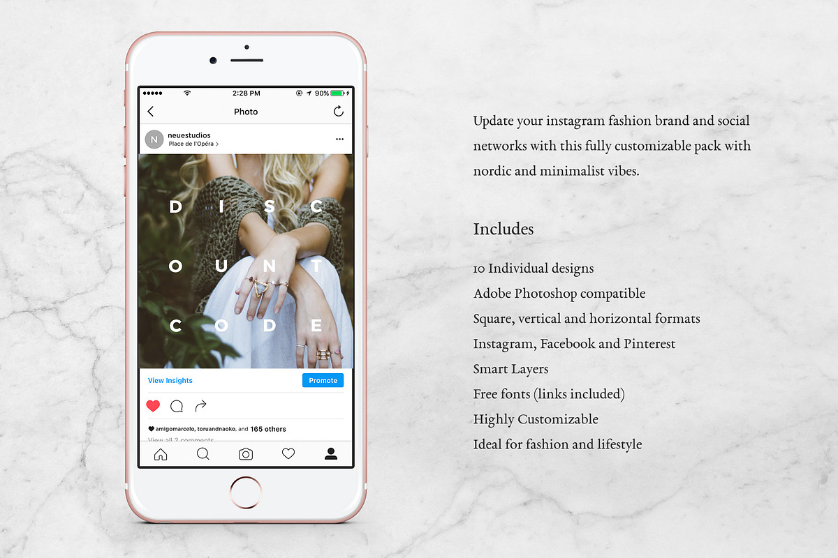 Fashion Store Social media pack, a Templates & Theme by Negative Space (Photo 3 of 6)