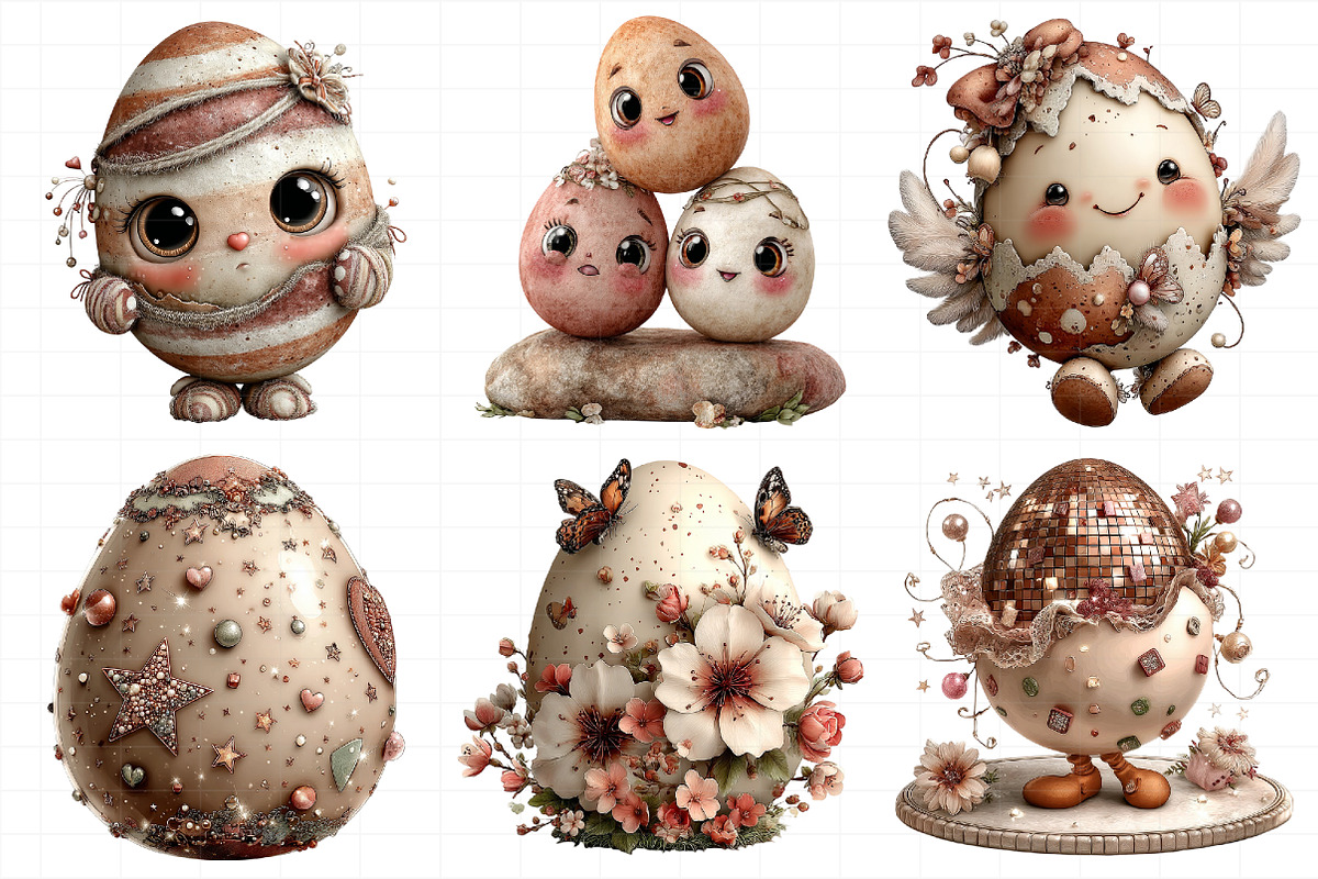 Whimsical Easter Egg Clipart, an Illustration by Daily.Designs (Photo 7 of 7)