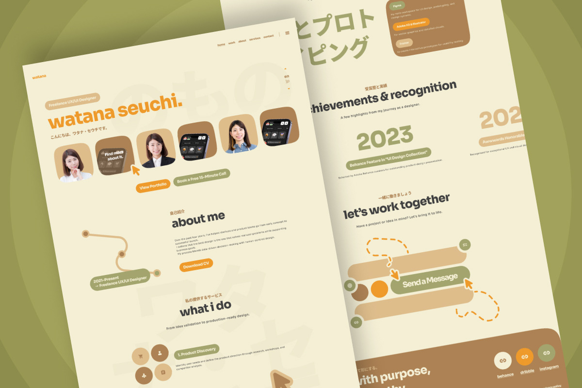 Watana - Freelance Portfolio Landing preview 4