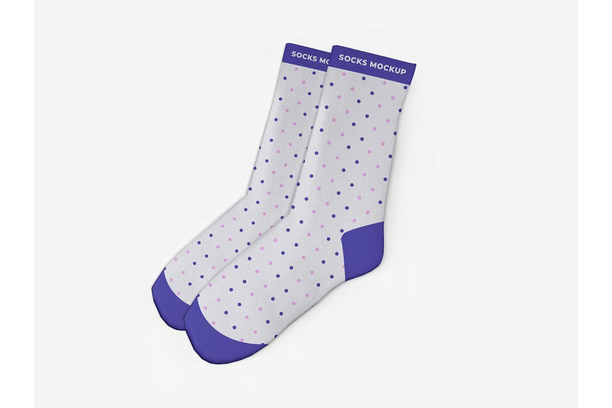 Socks Mockup Template Set, an Advertising Mockup by DesignRushMarket (Photo 7 of 11)