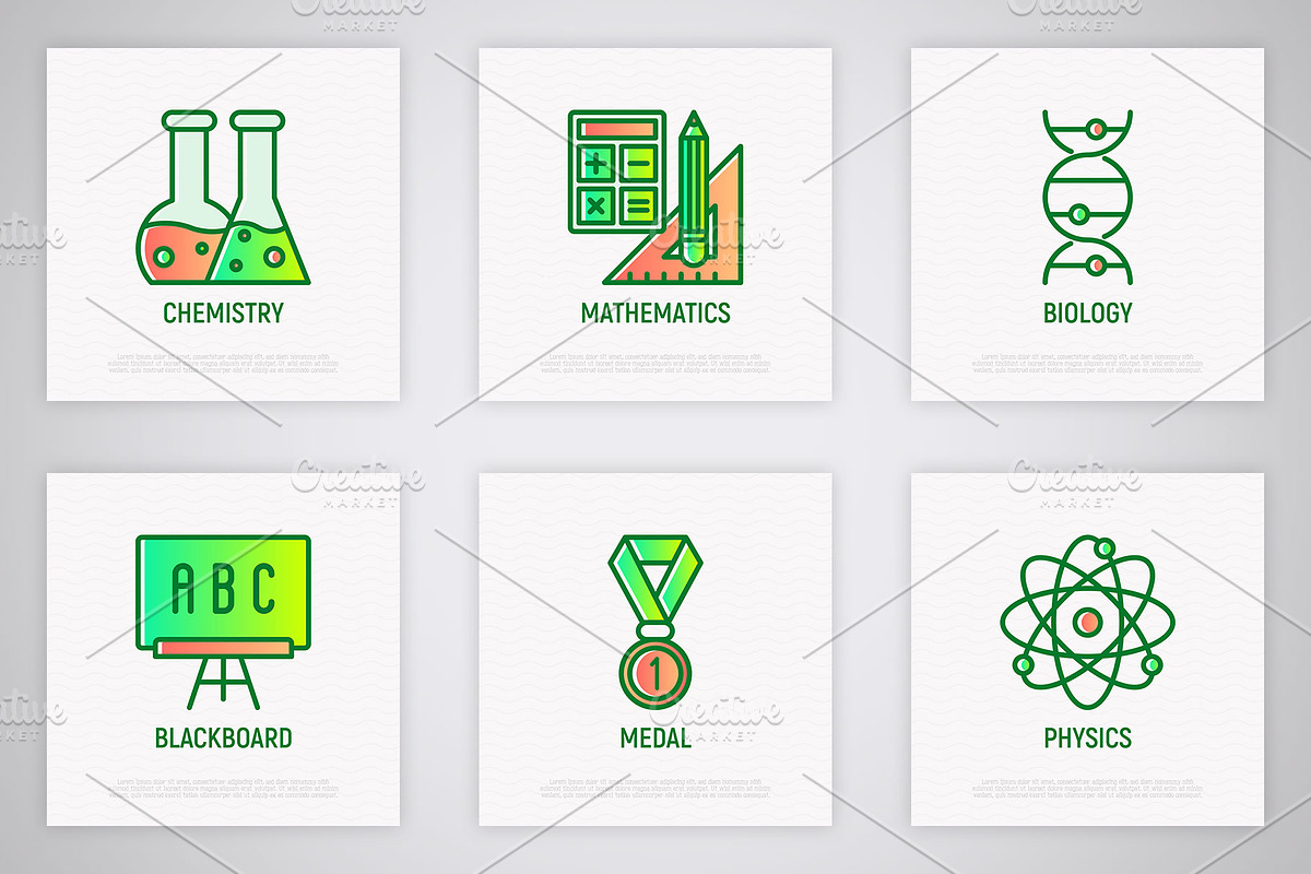 Back To School | 16 Thin Line Icons, an Outline Icon by Alex Blogoodf (Photo 5 of 7)