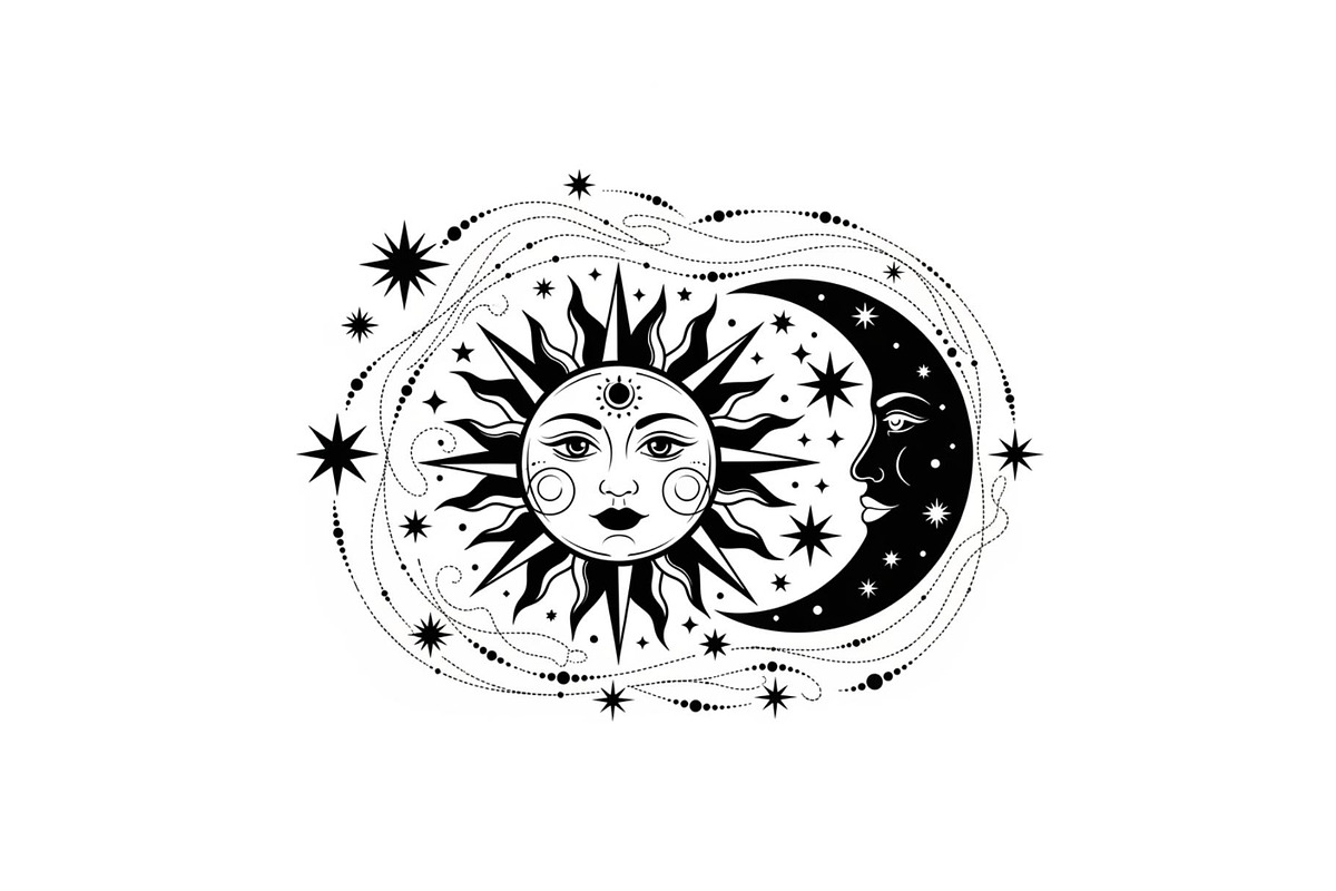 Sun Moon Celestial Mandala Bundle, an Illustration by Gaye Art (Photo 25 of 31)