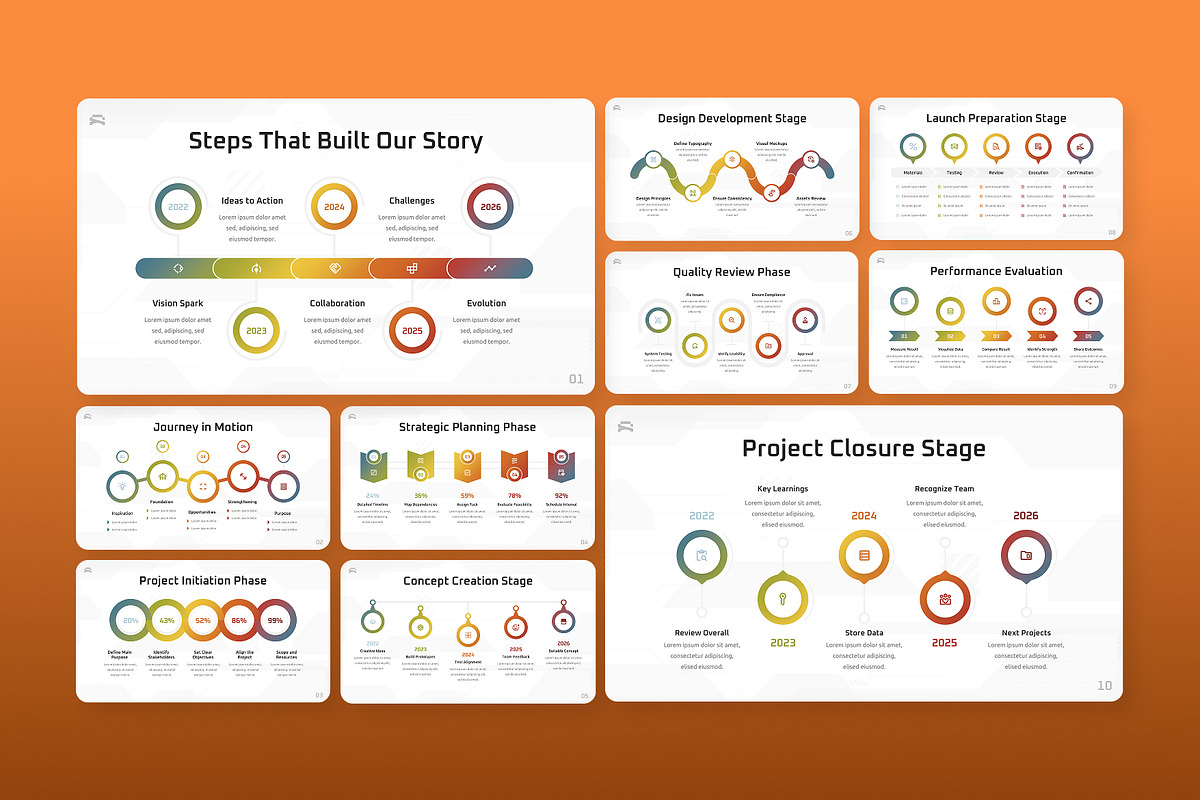 Project Timeline Visualization PPT, a Presentation Template by Antstheme