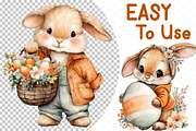 Spring Bunny Garden Clipart, an Illustration by cherrydesign (Thumbnail 4 of 4)