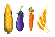 Thanksgiving Vector Set, a Decorative Illustration by Vector beauty (Thumbnail 2 of 3)