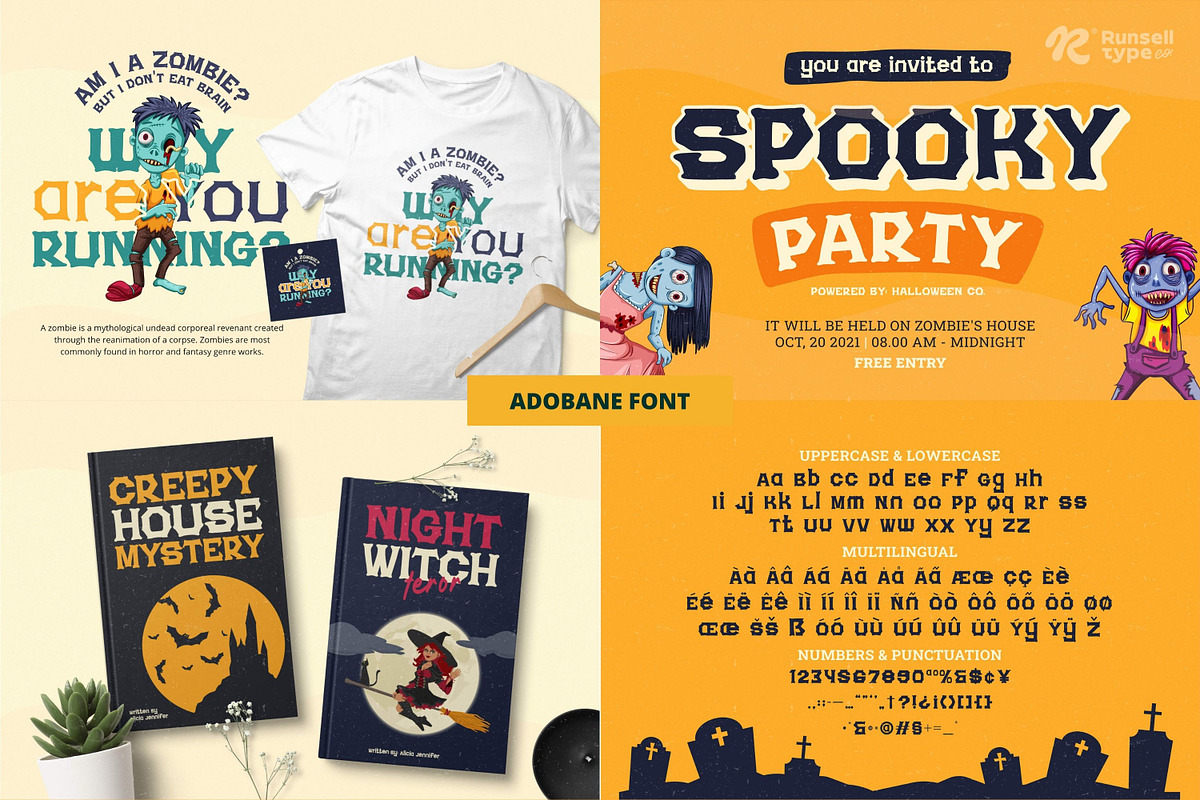The Best Halloween Font Bundle, a Font by Runsell Studio (Photo 7 of 74)