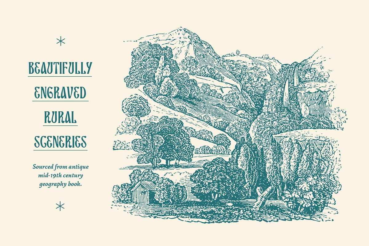Vintage Landscape Illustrations, an Illustration by Graphic Goods (Photo 5 of 18)