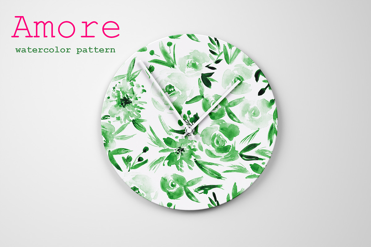 Amore - seamless floral pattern, a Pattern Graphic by Katerina Tova (Photo 9 of 13)
