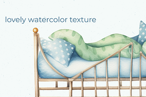 Baby Boy Room-watercolor Set