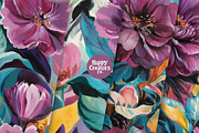 Purple Fantasy Digital Papers, a Pattern Graphic by Happy Creators Co. (Thumbnail 6 of 7)