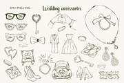 Coquette Ink Wedding Day Bundle, an Object Illustration by KathrineWatercolor (Thumbnail 9 of 14)