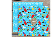 Pool Digital Paper & Clipart, a Pattern Graphic by JennyL Designs (Thumbnail 5 of 5)